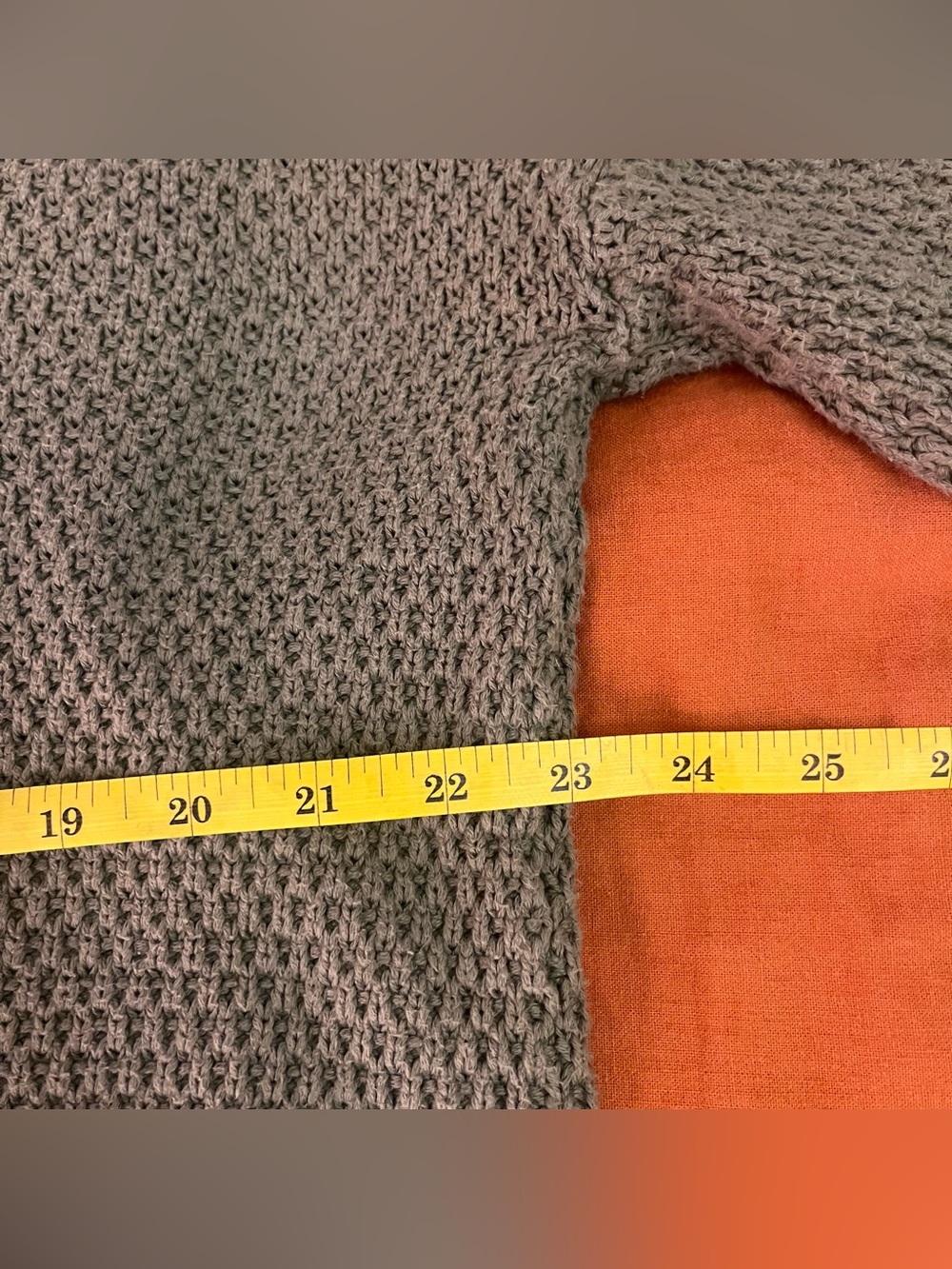 green PACT cozy sweater - Picture 6 of 6